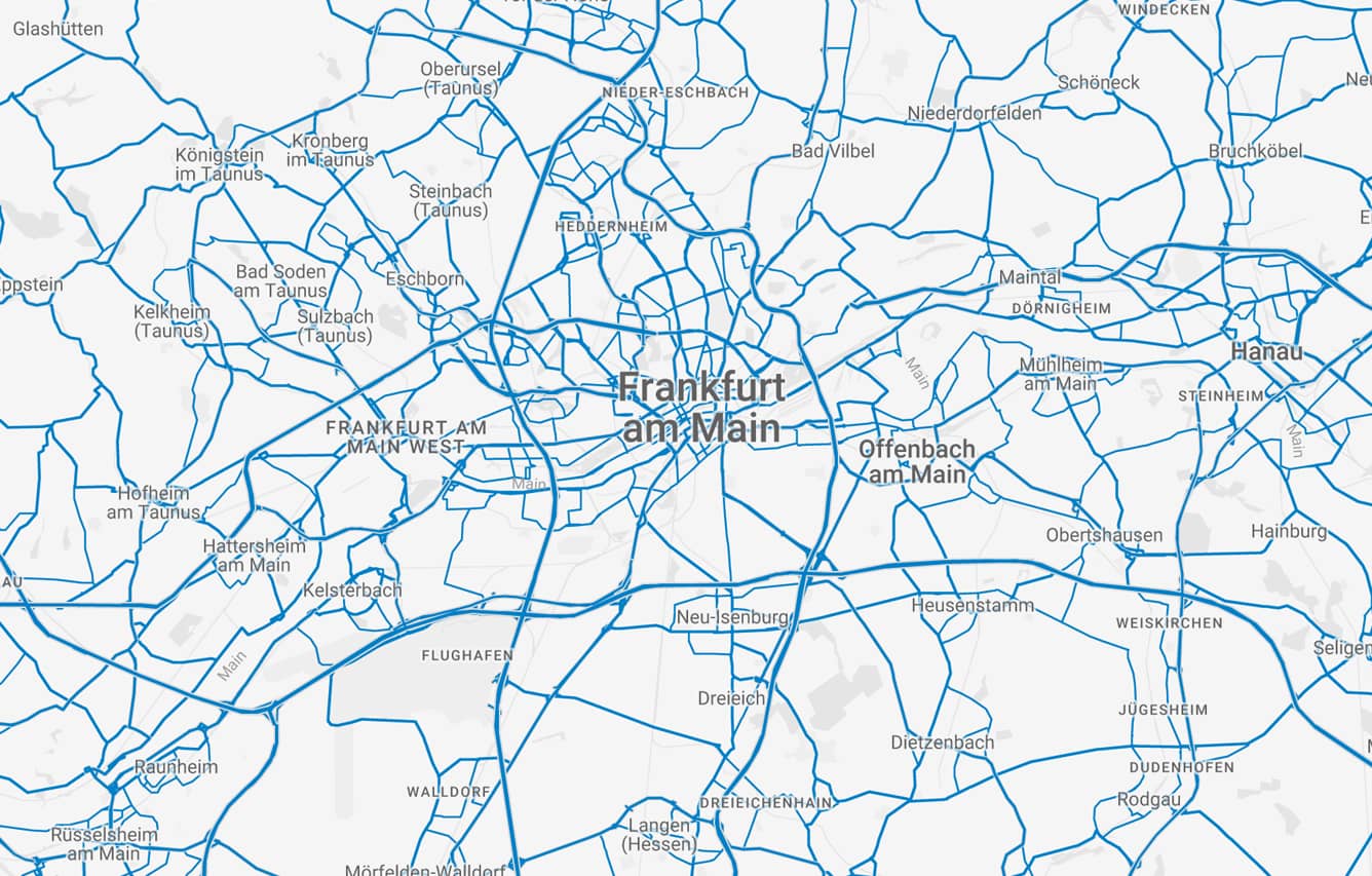 Stadtkarte Frankfurt am Main