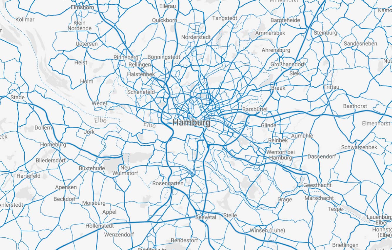 Stadtkarte Hamburg