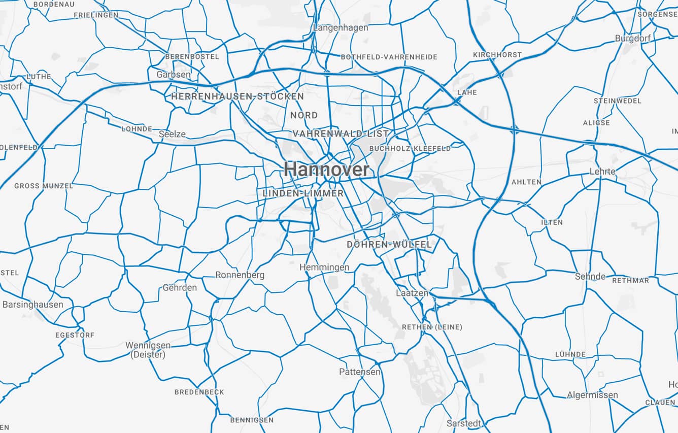 Stadtkarte Hannover