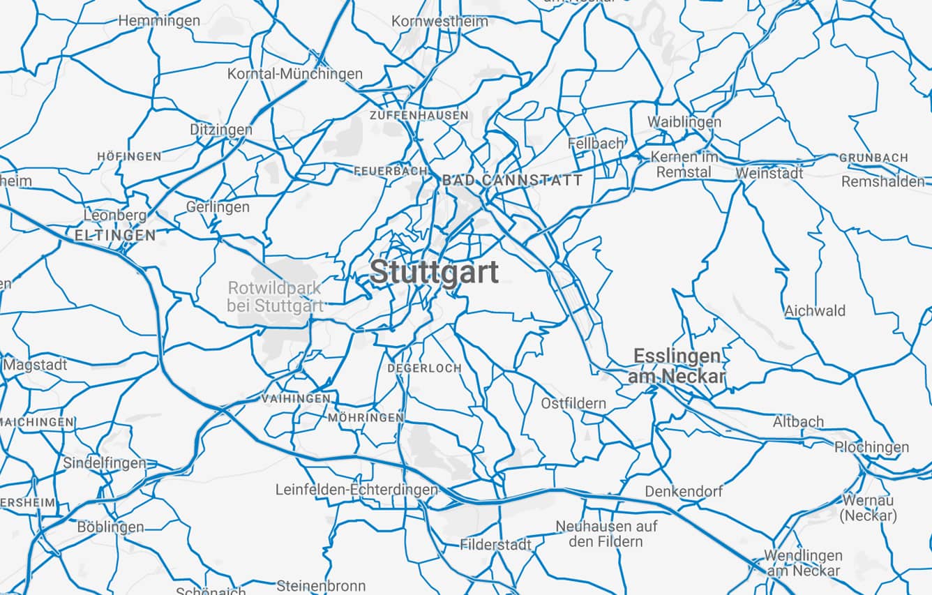 Stadtkarte Stuttgart